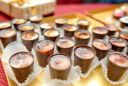 The abundance of a variety of sweets and cakes, catering service sweet tableの写真素材