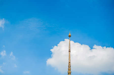 Detail of Thai temple in Bangkok, Thailandの写真素材
