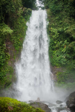 Bali waterfall, Sekumpul Waterfall Bali journey Indonesiaの写真素材