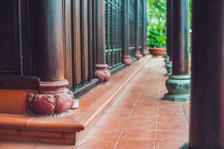 Buddhist temple in Vietnam Nha Trang, Asian architecture conceptの写真素材