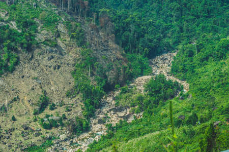 Fantastic landscape of Dalat Mountains, Viet Nam, fresh atmosphere, villa among forest, impression...