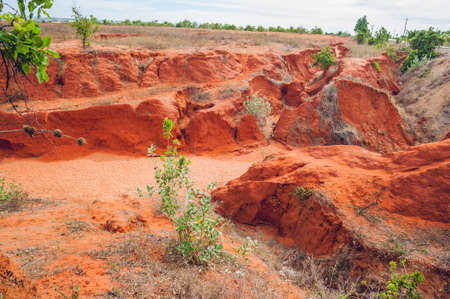 red canyon near Mui Ne, southern Vietnam.の写真素材
