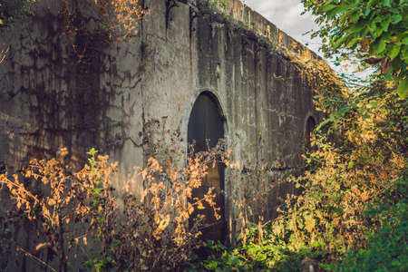 Ruins of the fort in Russia of the First World War.の写真素材