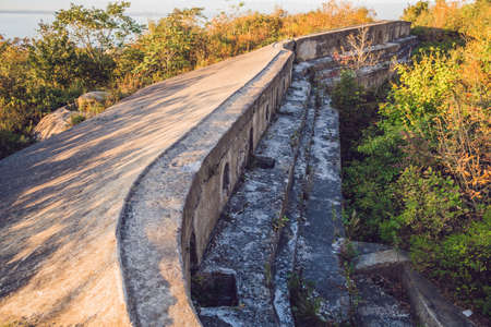 Ruins of the fort in Russia of the First World War.の写真素材