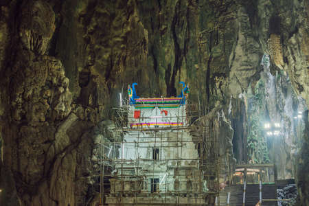 View in the Batu Caves, near Kuala Lumpur, Malaysia.の写真素材