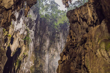 View in the Batu Caves, near Kuala Lumpur, Malaysia.の写真素材