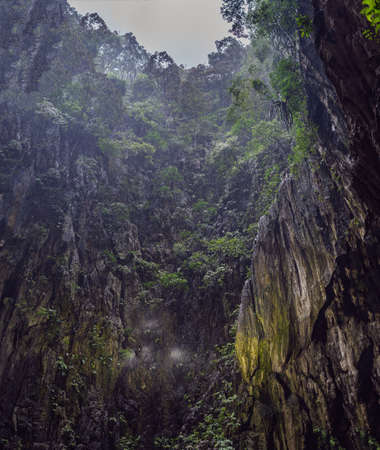 View in the Batu Caves, near Kuala Lumpur, Malaysia.の写真素材