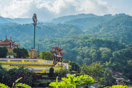 Buddhist temple Kek Lok Si in Penang, Malaysia, Georgetown.の写真素材