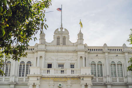 City Hall in George Town - Penang, Malaysia. British built historical building completed 1903 became the City Hall of George Town 1957.の写真素材