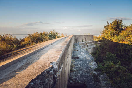 Ruins of the fort in Russia of the First World War.の写真素材