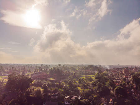 Aerial Landscapes in Ubud Bali Indonesia.の写真素材