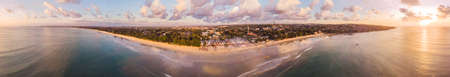 Photo from the air, from the drone Balinese Jimbaran beach