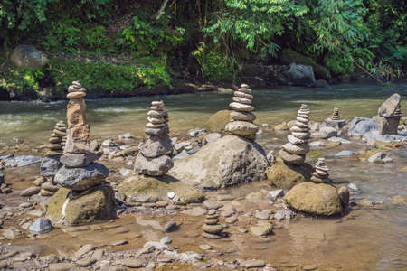 Inuksuk Native Rock Pile in a Creek
