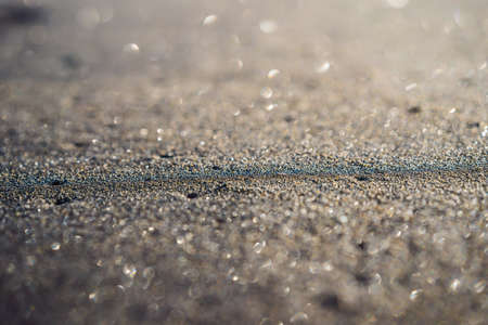 Black sand on the beach Bali, Indonesia