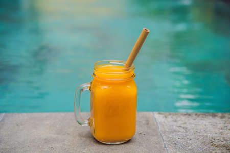 Drink Jamu. Indonesian traditional drink in baliの写真素材