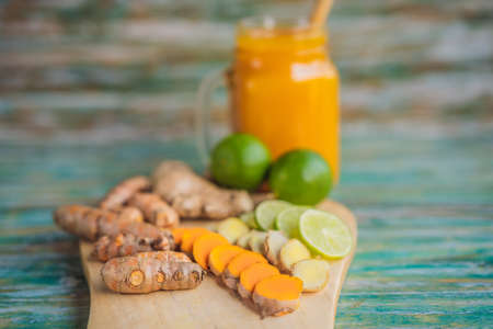 Drink Jamu. Indonesian traditional drink in baliの写真素材