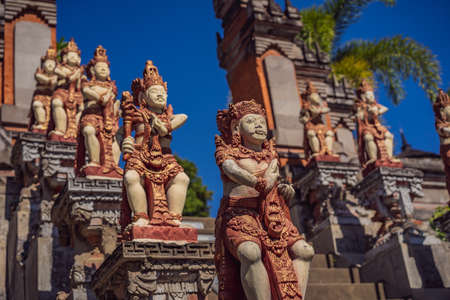 budhist temple Brahma Vihara Arama Banjar Bali, Indonesiaの写真素材