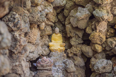 Chua Tu Van temple made of shells and corals or the dragon maze. Travel to Vietnam Conceptの写真素材