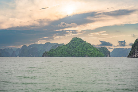 Beautiful view of Ha Long Bay, Vietnamの写真素材