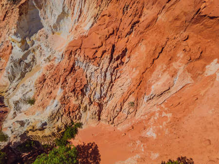 Fairy stream among the red dunes, Muine, Vietnamの写真素材
