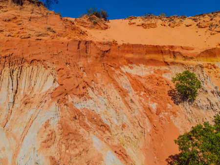 Fairy stream among the red dunes, Muine, Vietnamの写真素材