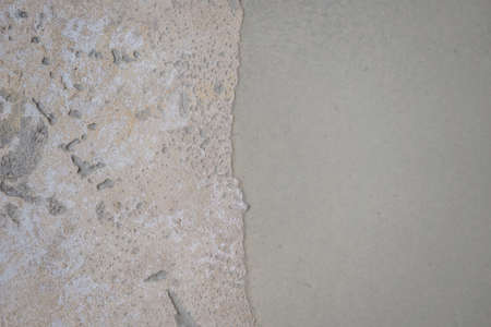 floor partially covering with self-levelling cement mortarの写真素材