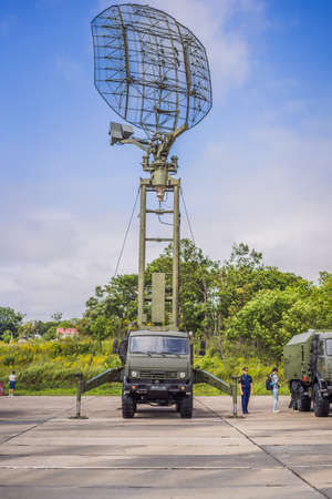 Russia, Vladivostok, 26.08.2021 - Exhibition of military equipment and transport in Russiaのeditorial素材