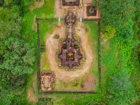 Temple ruin of the My Son complex, Vietnam.の写真素材