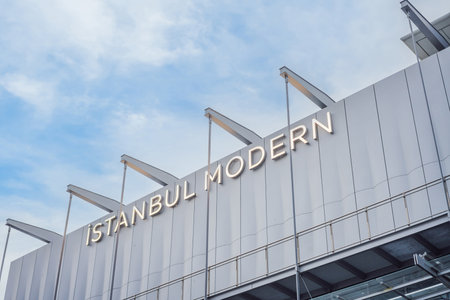 Galataport area view, cruise port of Istanbul newly opening in 2021, located in the shores of the Galata, Karakoy in Istanbulの写真素材