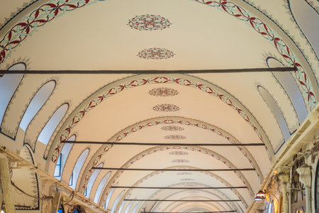 Istanbul historical Egyptian Bazaar. Misir Carsisi, spice marketの写真素材