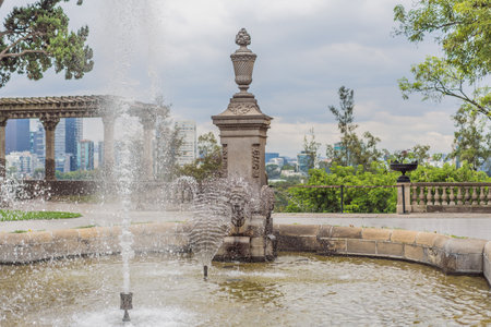 Chapultepec Castle in Mexico City, a historic landmark and cultural heritage site, attracting...