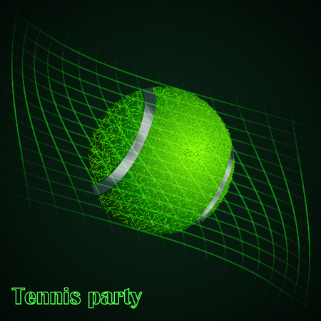Abstract background of tennis ballのイラスト素材