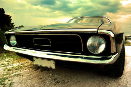 vintage car, cross-processedのeditorial素材