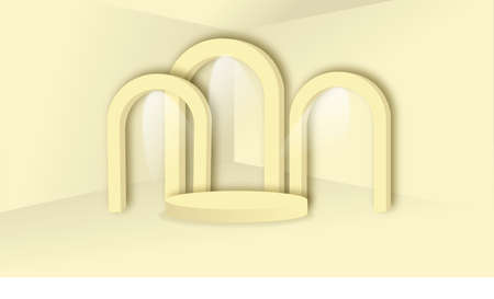 colorfull background product placementの写真素材