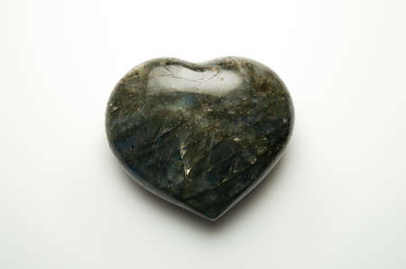 natural labradorite in heart shape