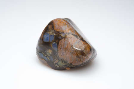 Natural gemstone liberite on white background