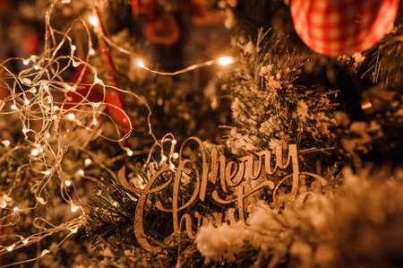 Christmas xmas and New Year holidays the decorationの写真素材