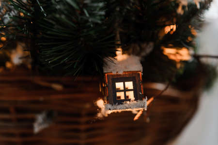 Christmas xmas and New Year holidays the decorationの写真素材