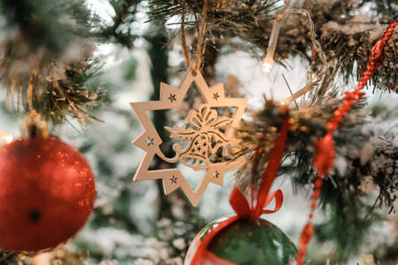 Christmas xmas and New Year holidays the decorationの写真素材