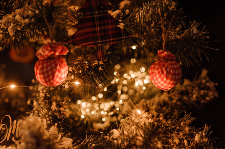 Christmas xmas and New Year holidays the decorationの写真素材