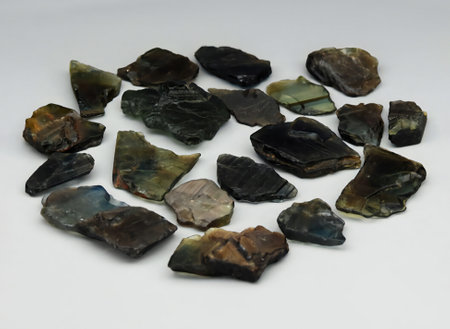 Natural dark sapphire gem on background