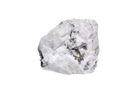 Detailed Image of Raw Moonstone Mineral Stone Showing Natural Textures and Colors.の写真素材