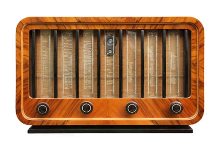 Old radio from 1950 and the years.の写真素材