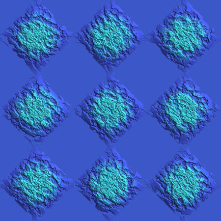 Blue and cyan seamless tileable decorative background pattern