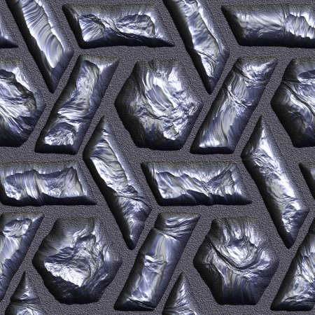 Seamless tileable metal decorative background pattern.