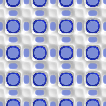 3D effect seamless background, blue wallpaper decoration pattern.の写真素材
