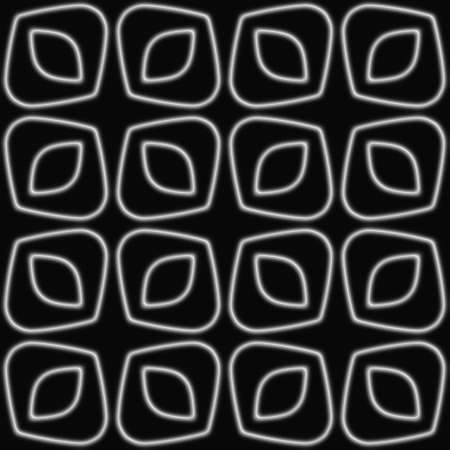 3D effect seamless background, black and white wallpaper decoration pattern.の写真素材