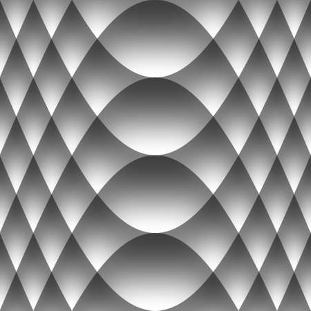 3D effect seamless black and white background, wallpaper decoration pattern.の写真素材