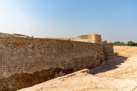 MANAMA, Bahrain - December 19, 2018: ruin of Fort in Manama, Qalat al-Bahrain Site Museum, UNESCO...