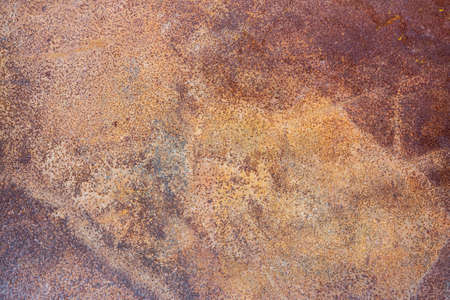 Grunge surface of a rusted sheet of metal, background, textureの写真素材